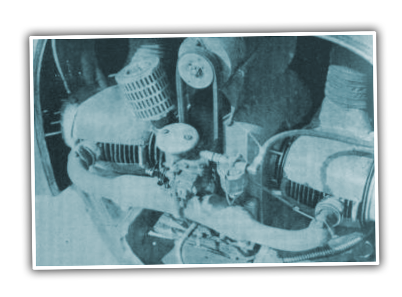 The Orix 610cc flat-twin engine